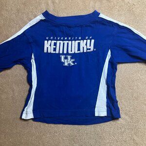 Varsity Classic Kentucky Wildcats Youth XS Blue‎ White Long Sleeve Youth Jersey